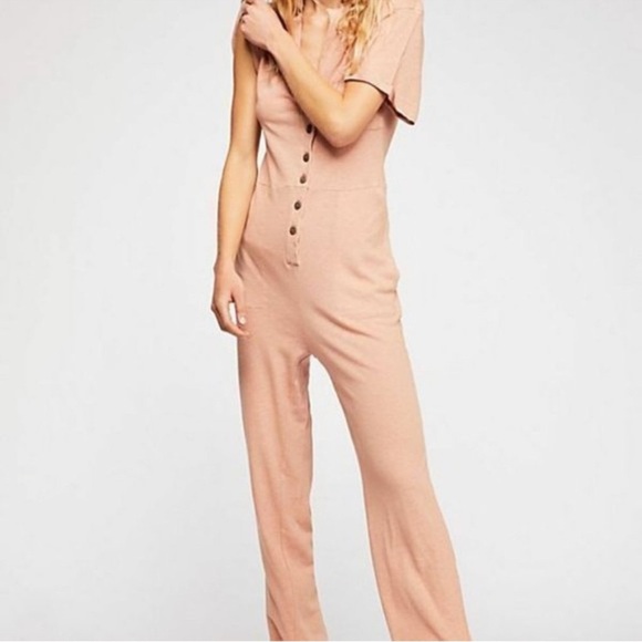FP Beach - Get Around Jumpsuit - Rose Moon - Small - Picture 1 of 11